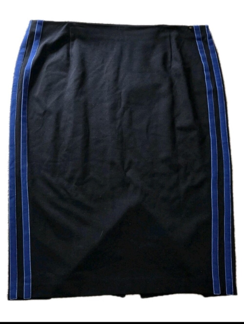 Marina Rinaldi Sport Blue Stripe Straight Jersey Skirt Plus Size XL (20-22)